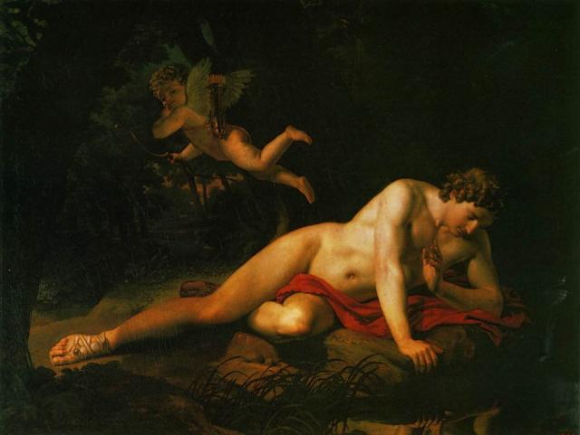 Брюллов К.П. Нарцисс, смотрящийся в воду. 1819.